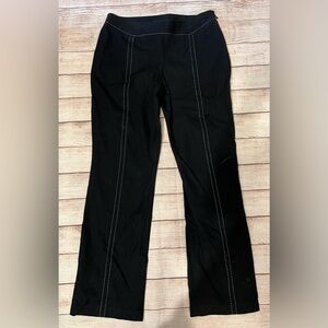 INC international concepts Black Pants With White Stitching Stretch Size 10